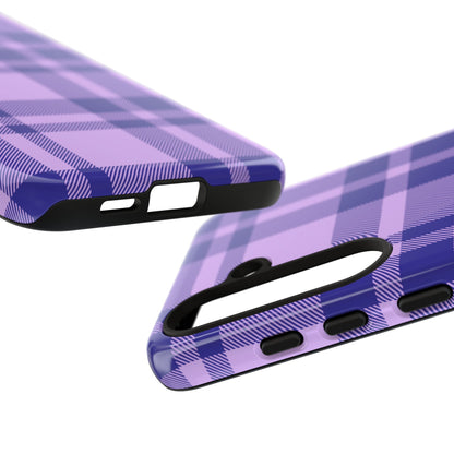 Purple Plaid Samsung Case