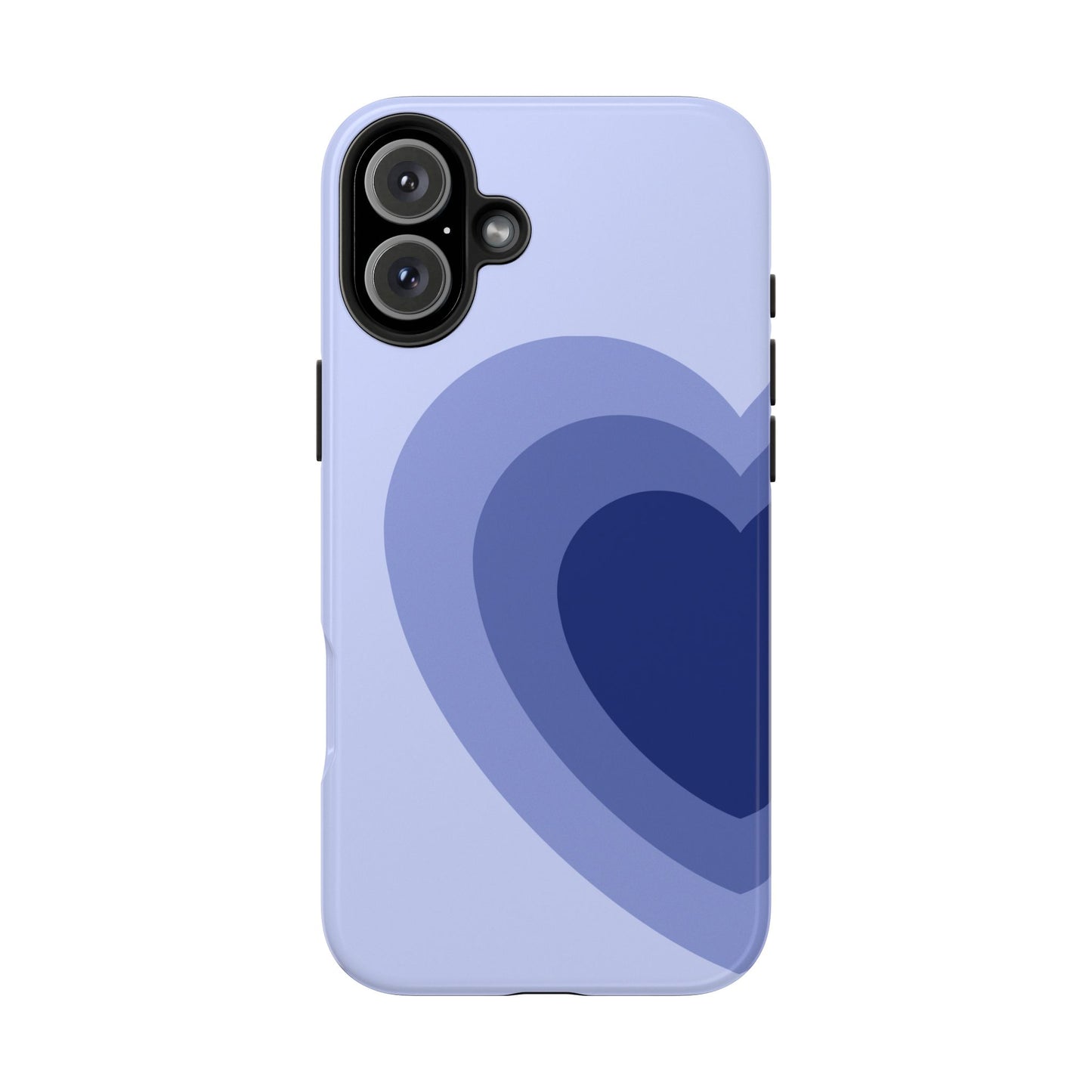 Blue Half Heart iPhone Case