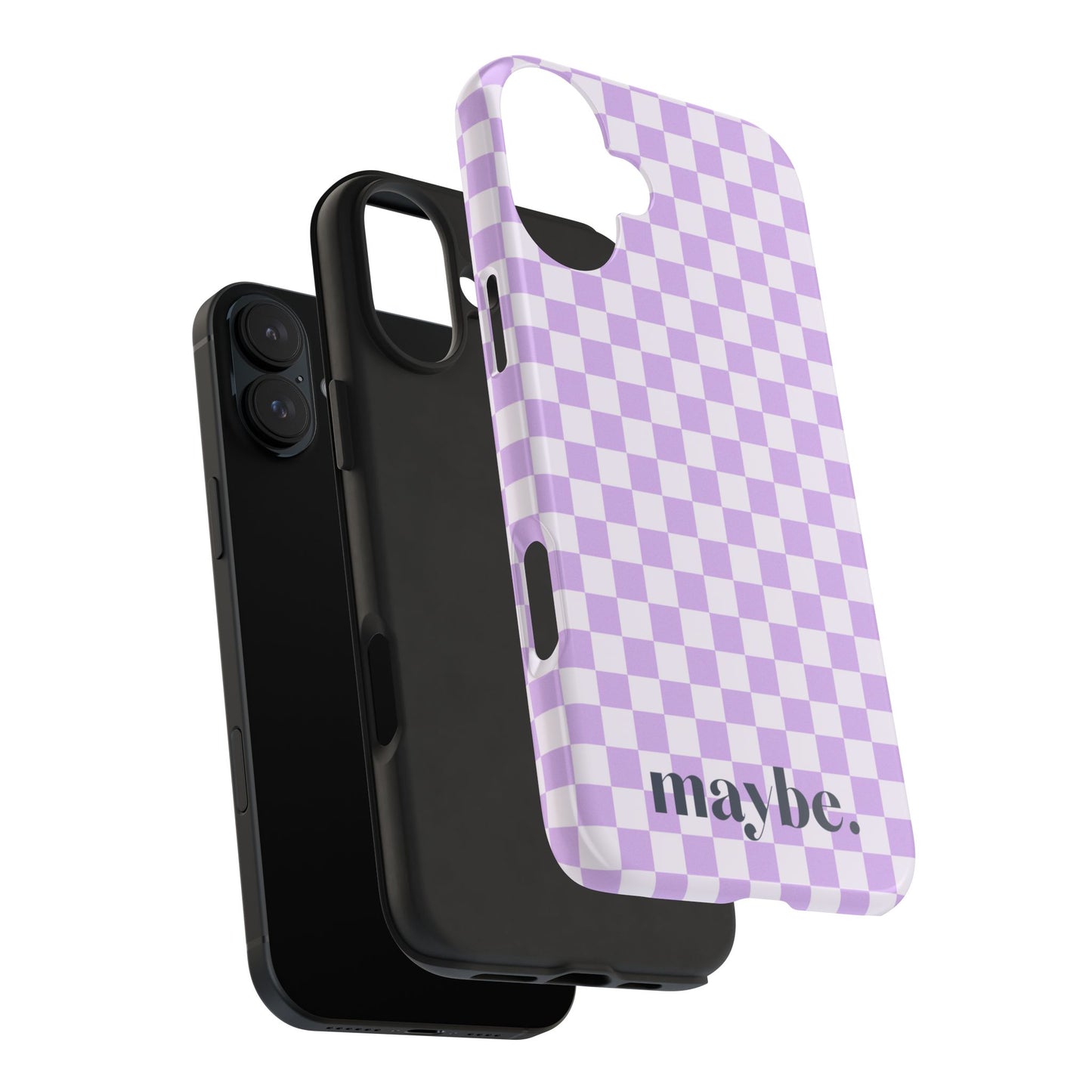 Purple Squares iPhone Case