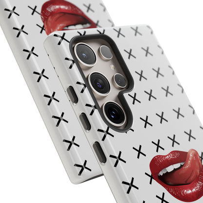 Forbidden Lips White Samsung Case