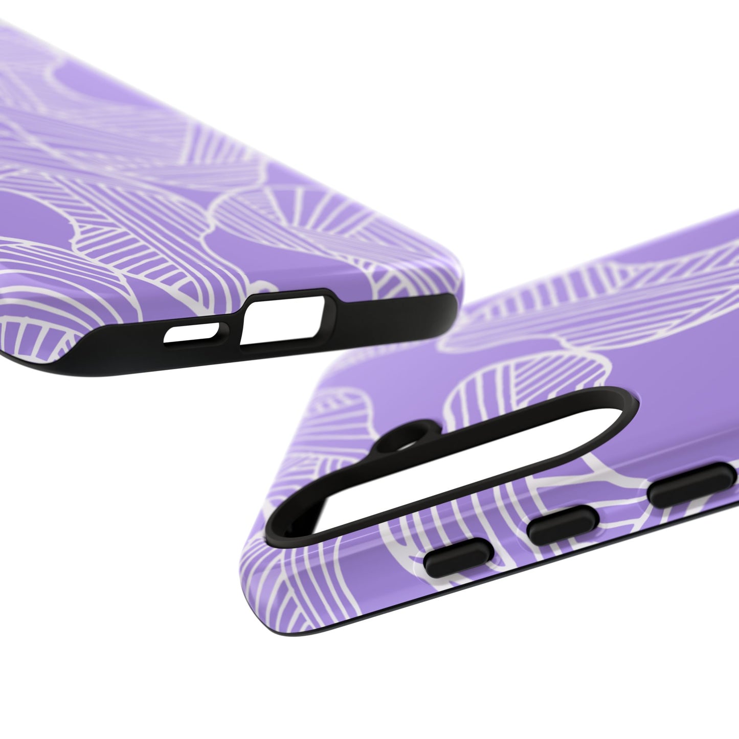 Abstract Purple Leaves Samsung Case