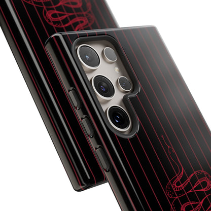 Red Snake Black Samsung Case