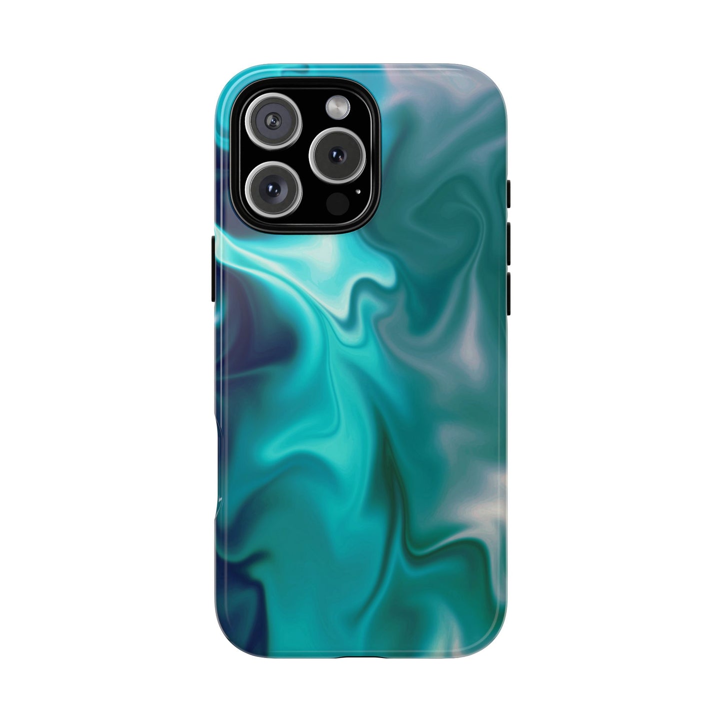 Turquoise Fluid iPhone Case