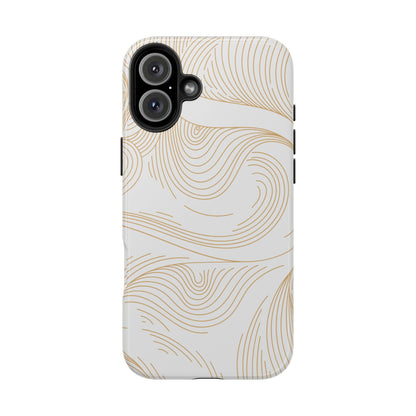 Golden Lines iPhone Case