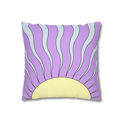 Purple Sun Decorative Pillow