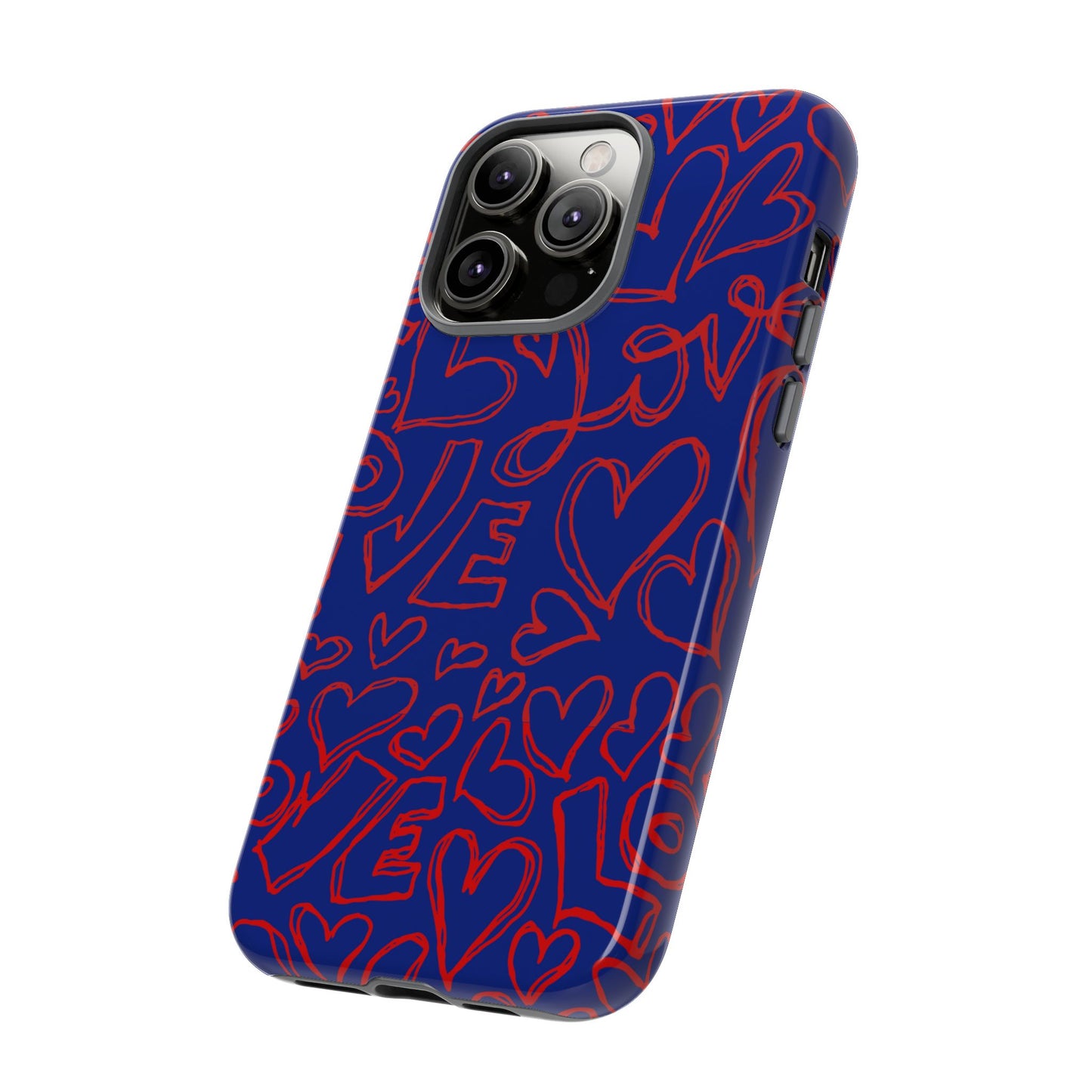 Love Love Blue iPhone Case