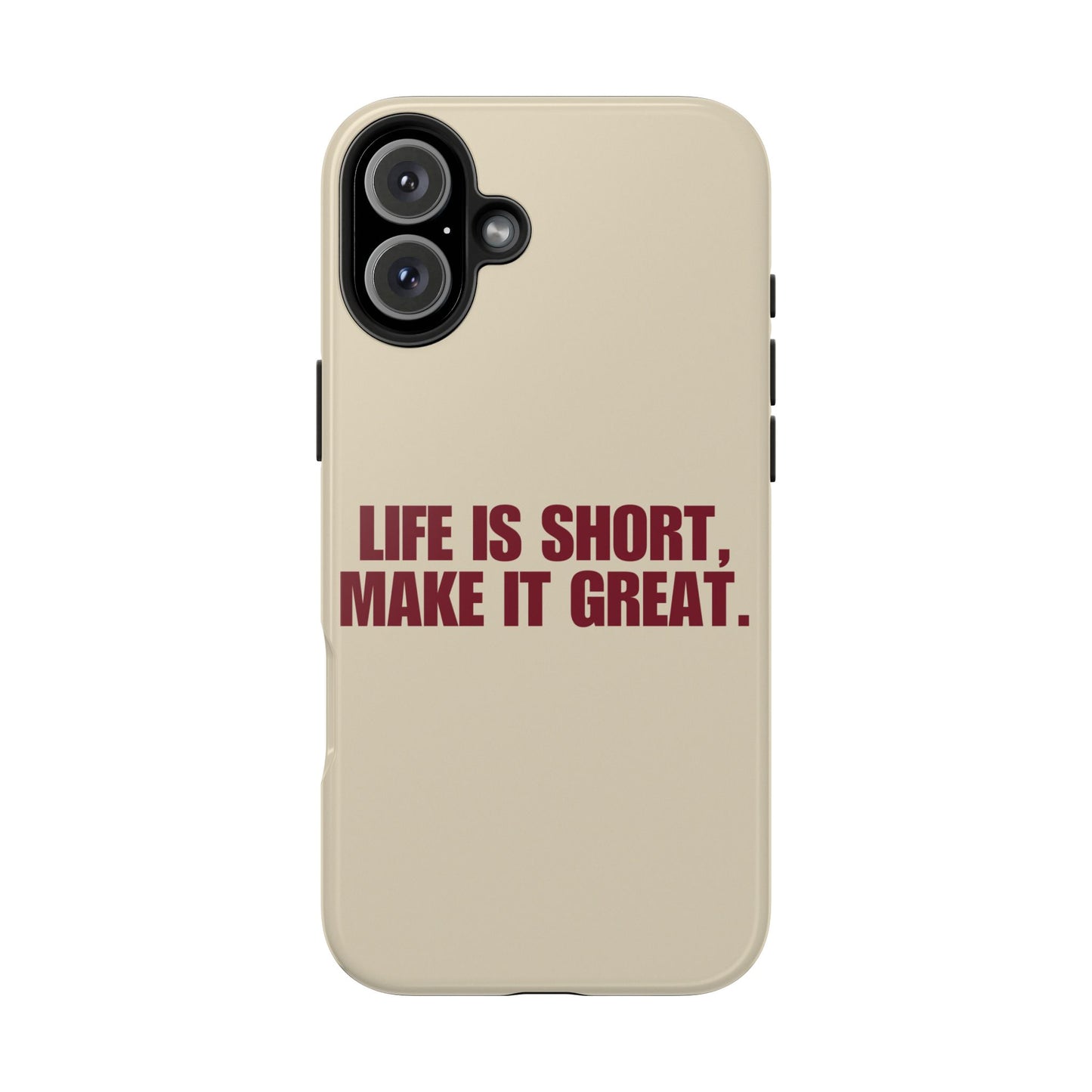 Life is short. iPhone Case