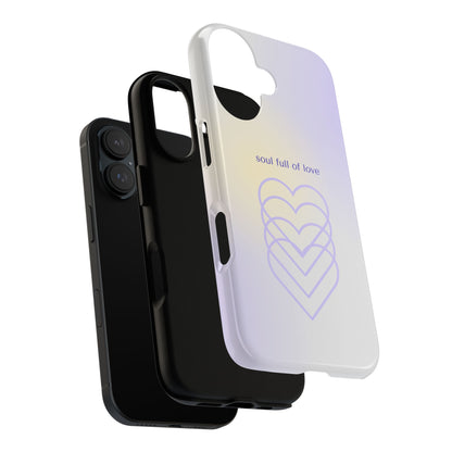 Soul Full of Love Purple iPhone Case