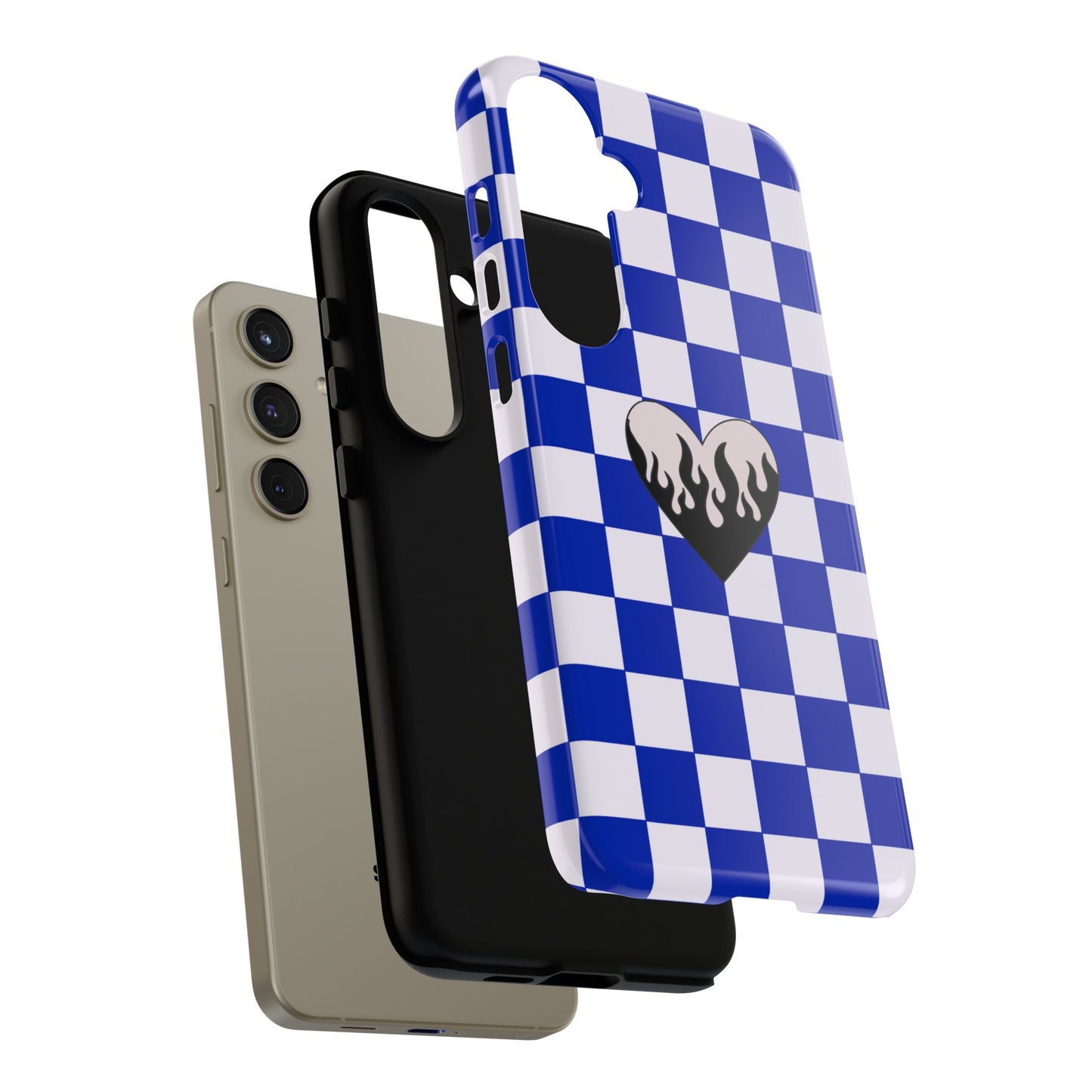 Blue Chessboard Samsung Case