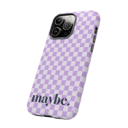 Purple Squares iPhone Case