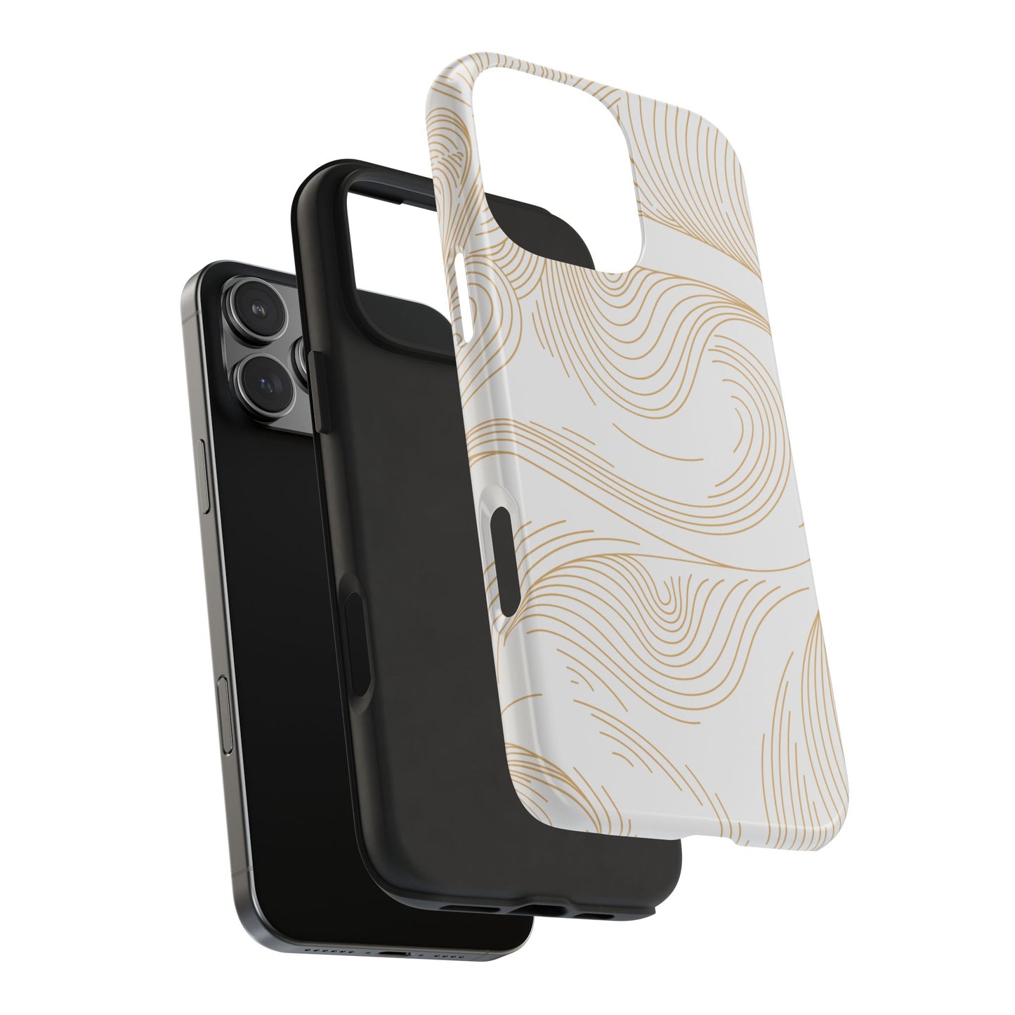 Golden Lines iPhone Case