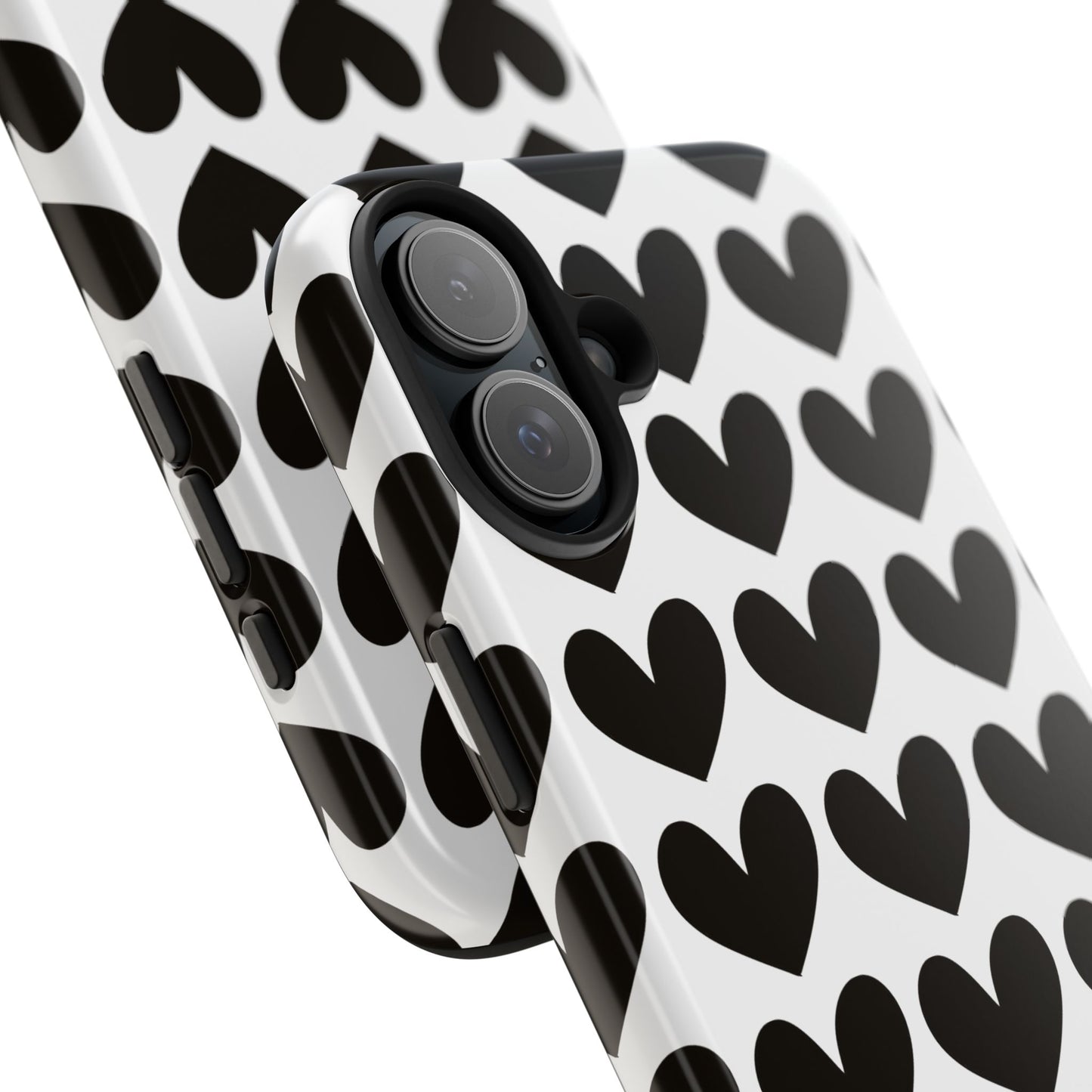 Black Hearts iPhone Case