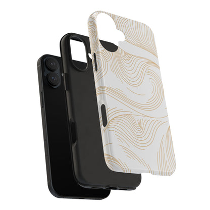 Golden Lines iPhone Case