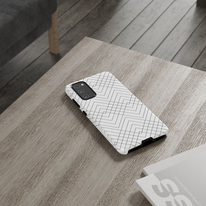 Geometric White Samsung Case