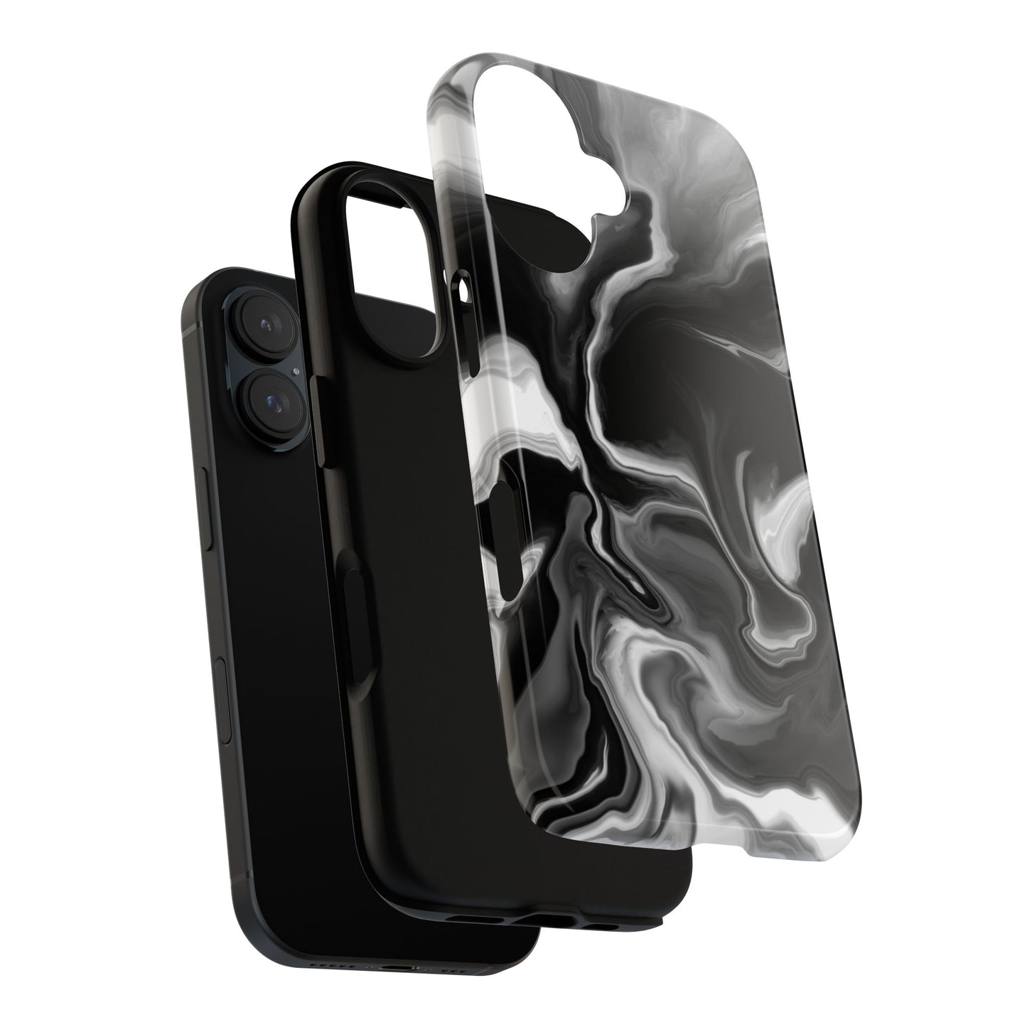 Black Fluid iPhone Case