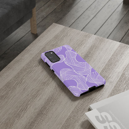 Abstract Purple Leaves Samsung Case