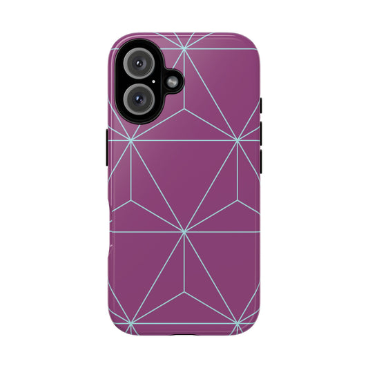 Purple Triangles iPhone Case