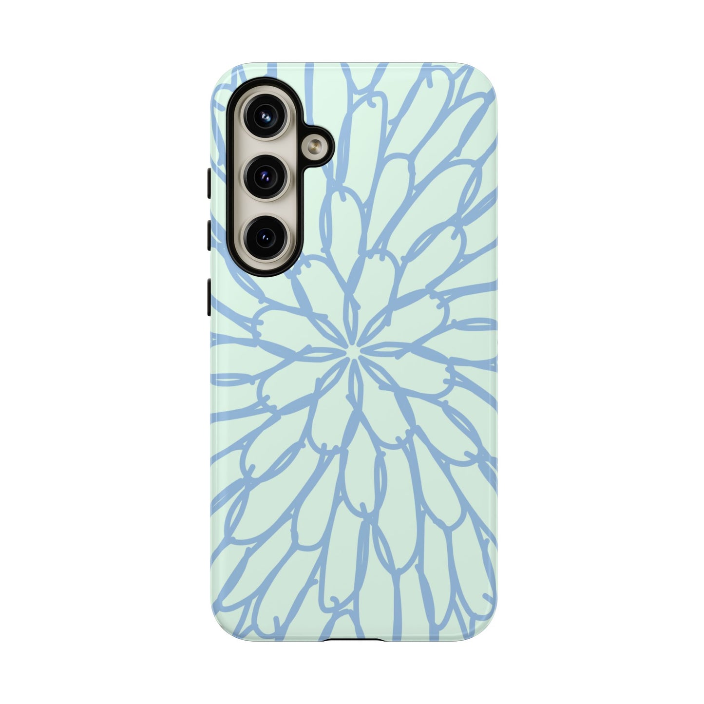 Abstract Flower Mint Samsung Case