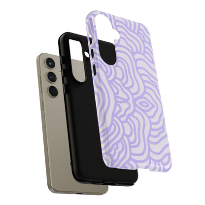 Purple Lines Samsung Case