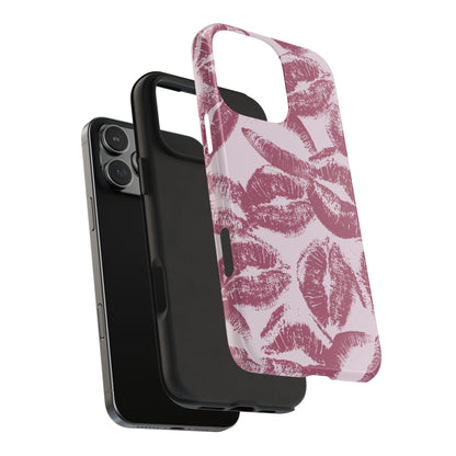 Kiss Kiss Pink iPhone Case