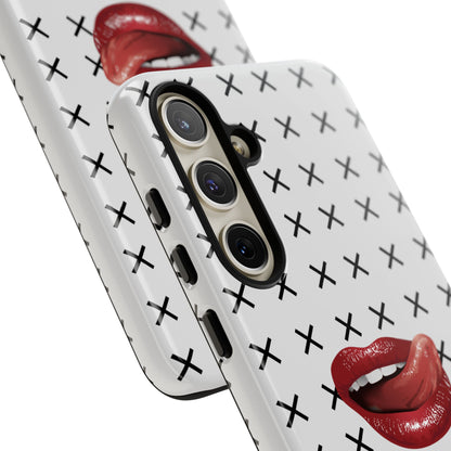 Forbidden Lips White Samsung Case