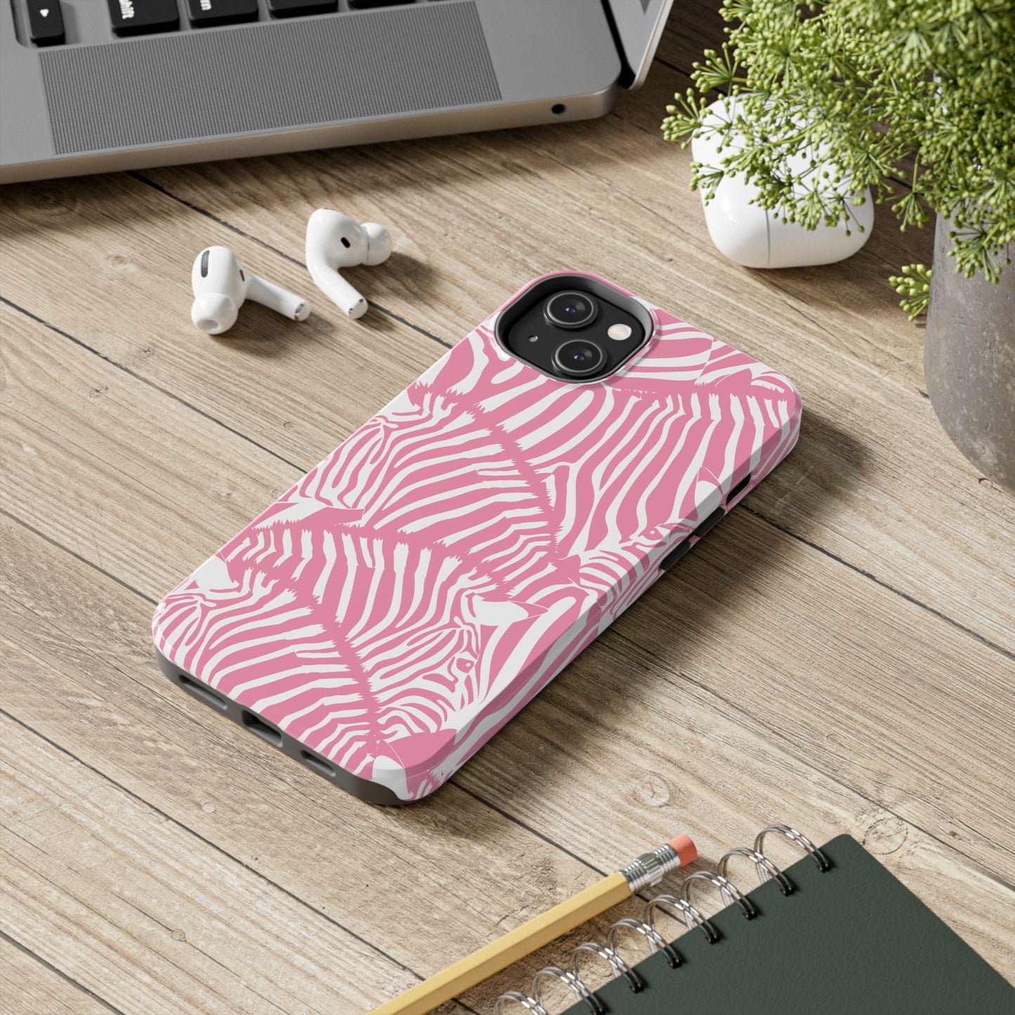 Pink Zebra iPhone Case