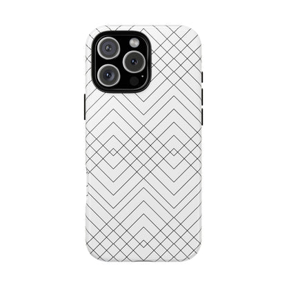 Geometric White iPhone Case