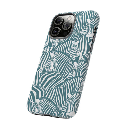 Green Zebra iPhone Case