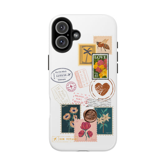 Love Letter Stamps White iPhone Case