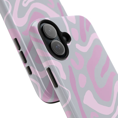 Pink Abstract Shapes iPhone Case