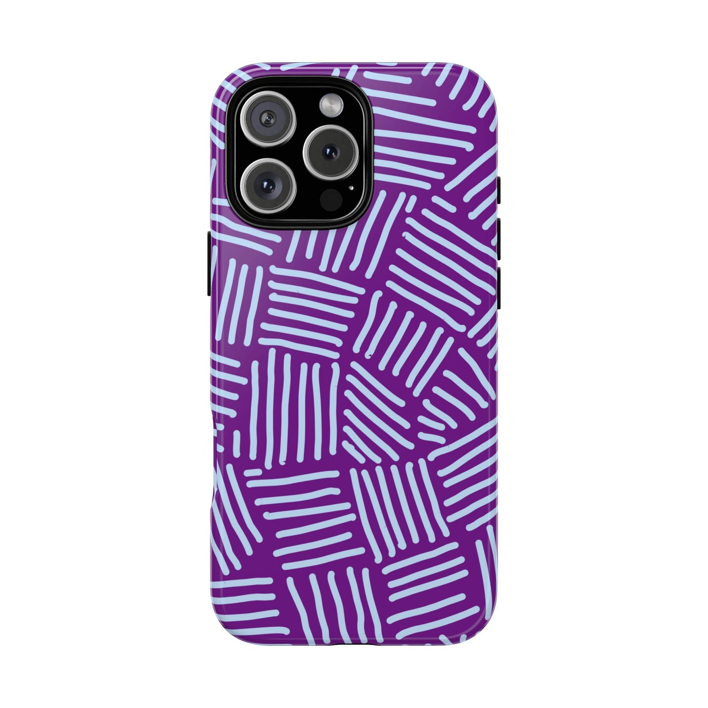 Endless Stripes Purple iPhone Case