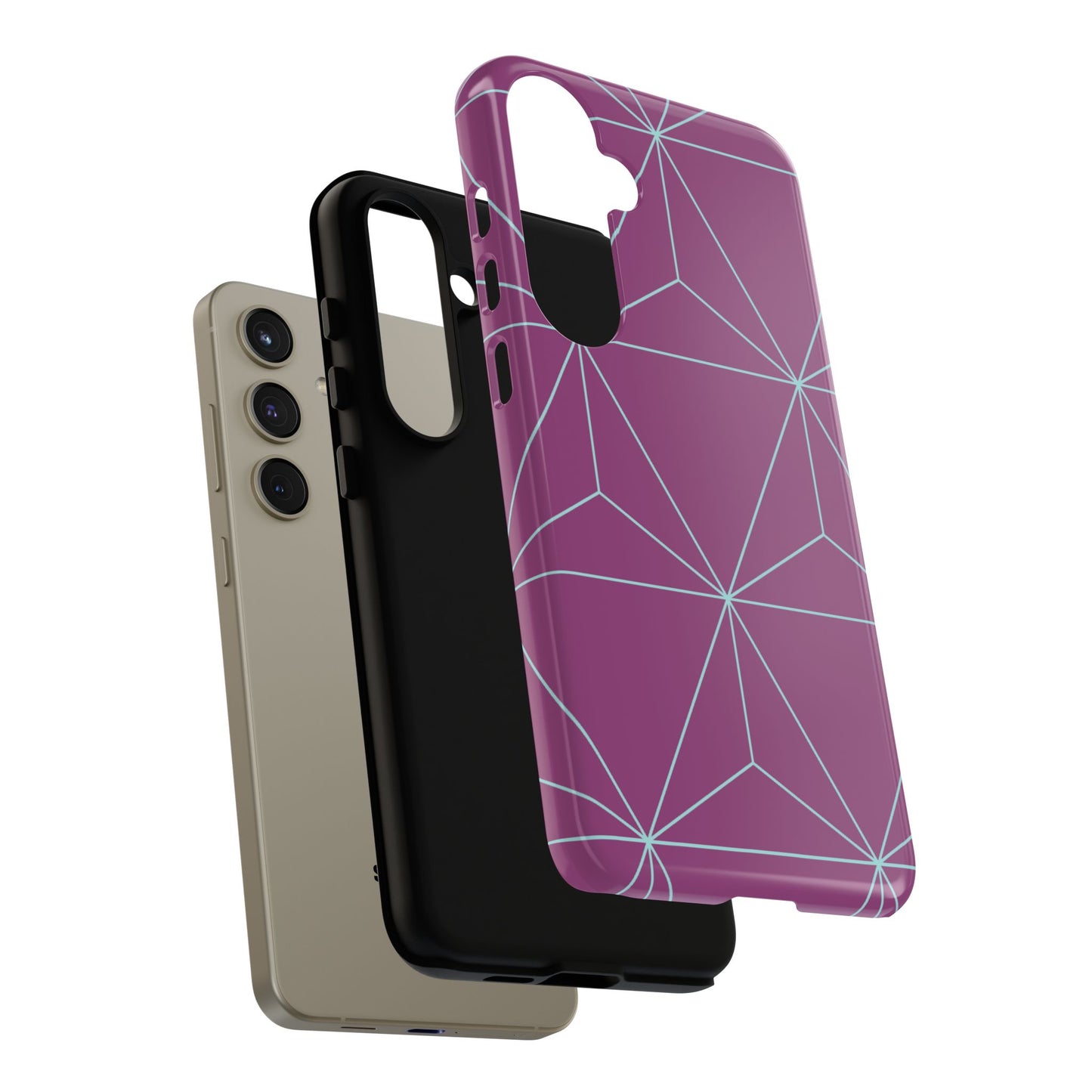 Purple Triangles Samsung Case