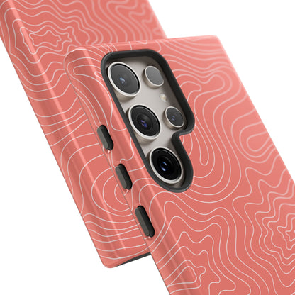 Abstract Spirals Orange Samsung Case