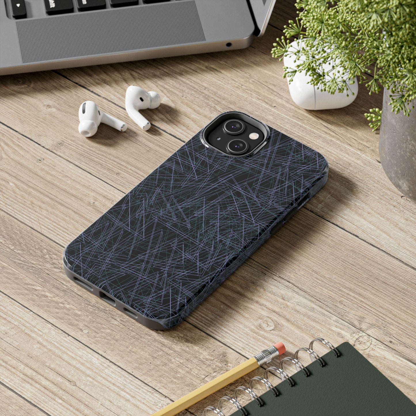 Abstract Black iPhone Case