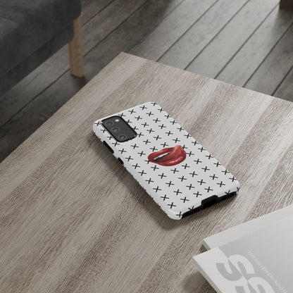 Forbidden Lips White Samsung Case