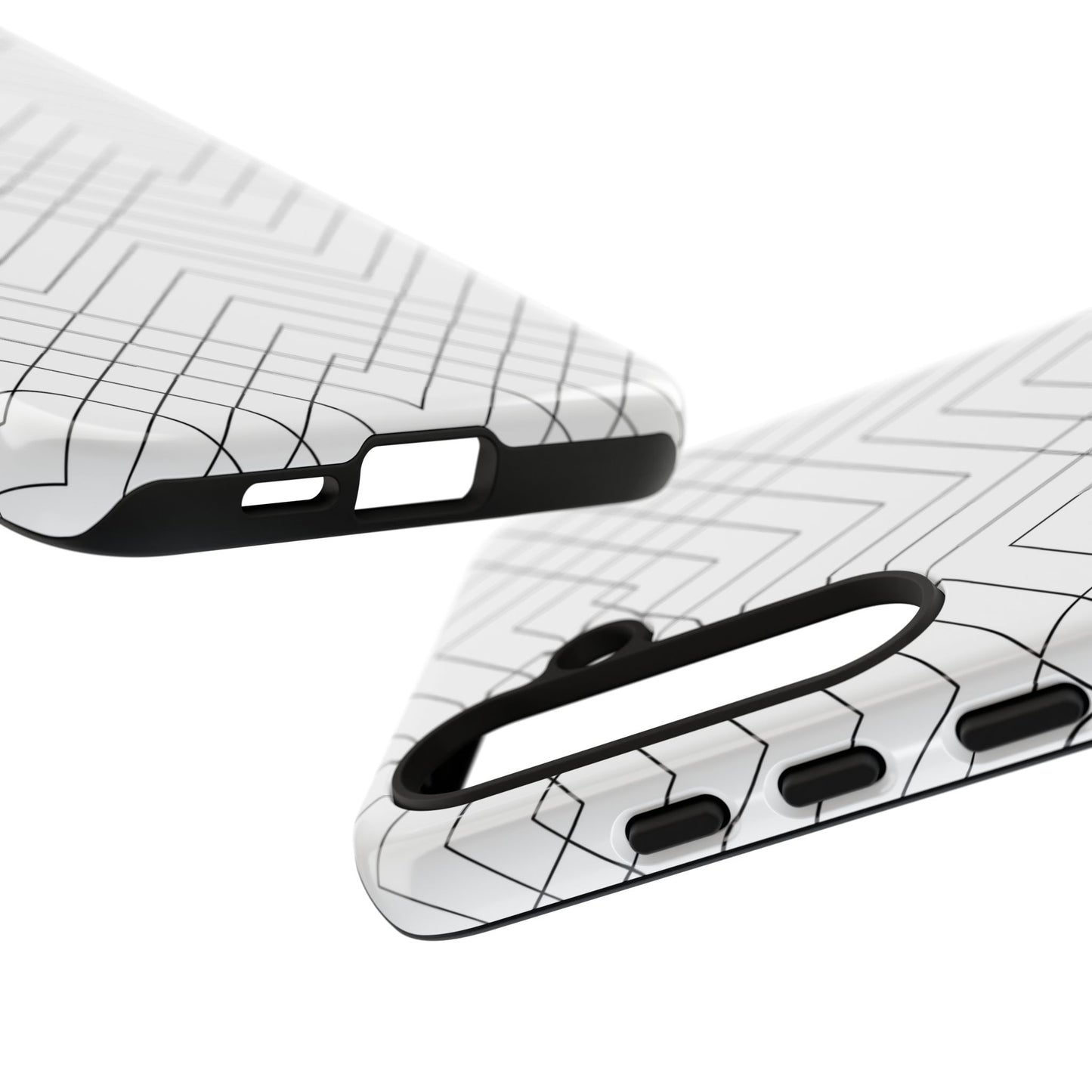 Geometric White Samsung Case