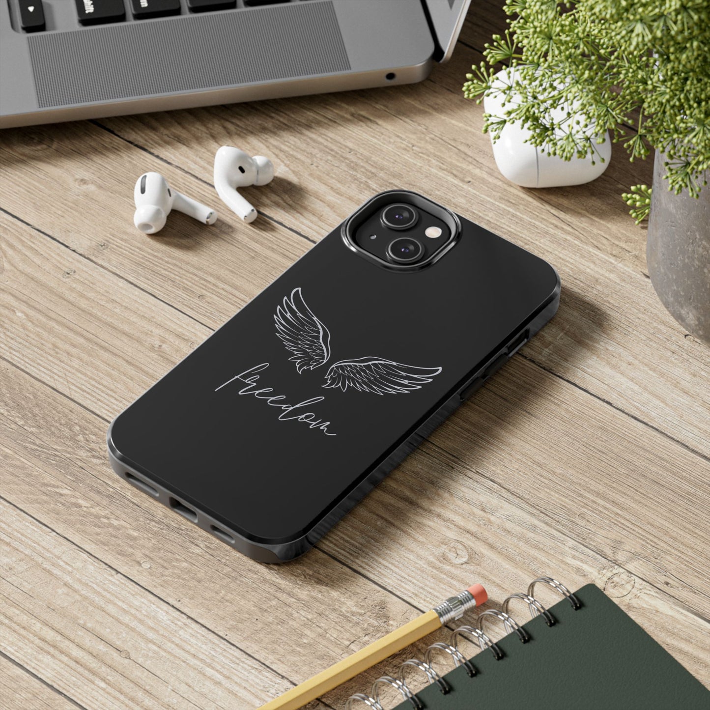 Angel Black Wings iPhone Case