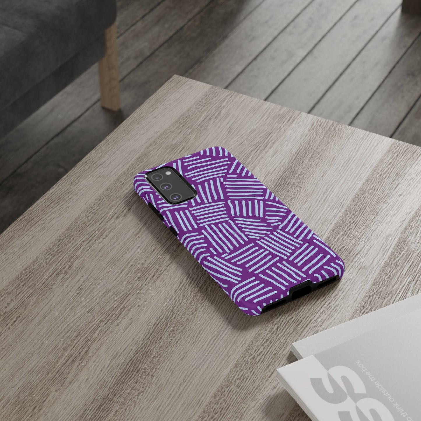 Endless Stripes Purple Samsung Case