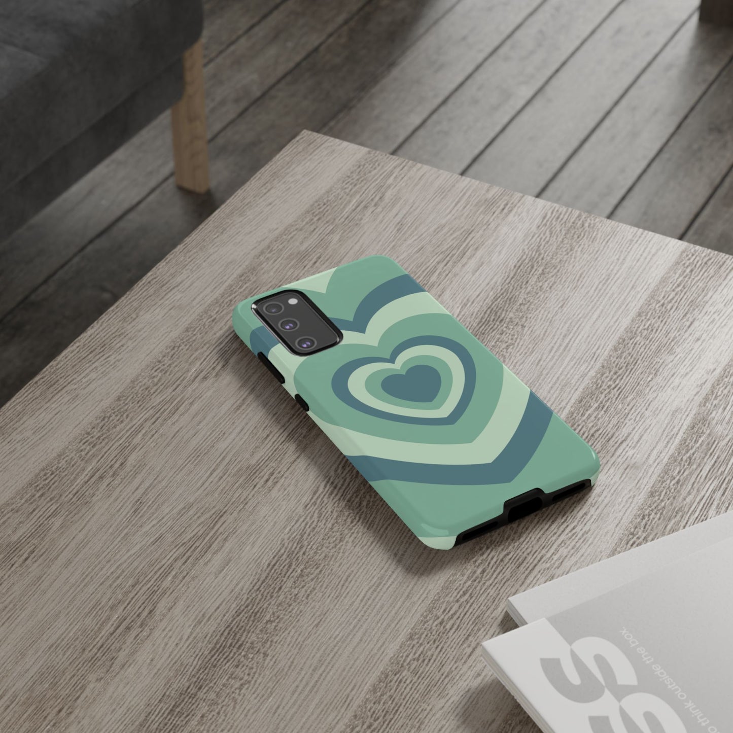 Infinity Green Hearts Samsung Case