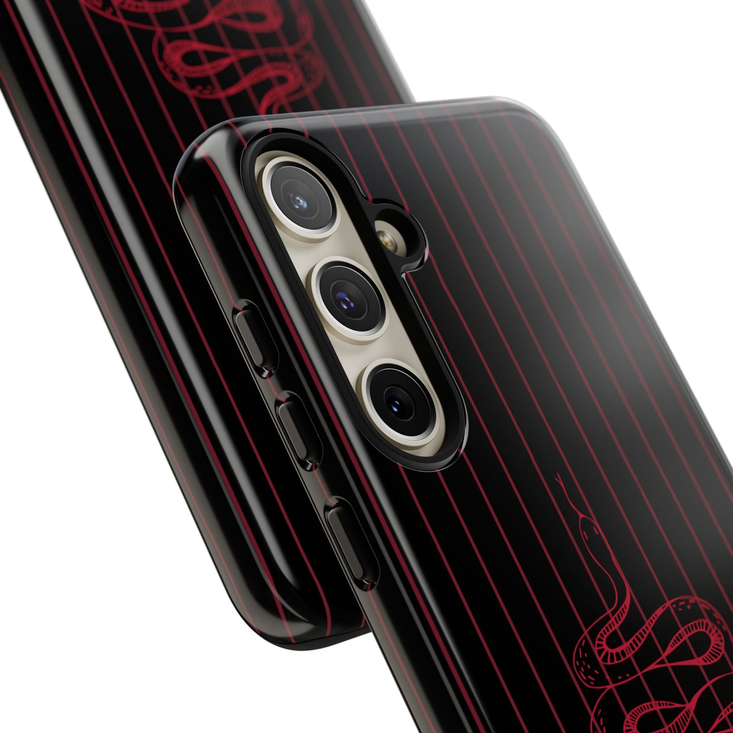 Red Snake Black Samsung Case