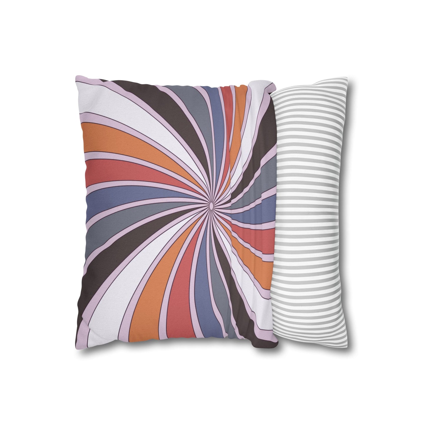 Colorful Spiral Decorative Pillow