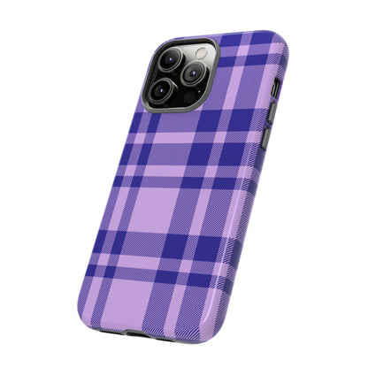 Purple Plaid iPhone Case