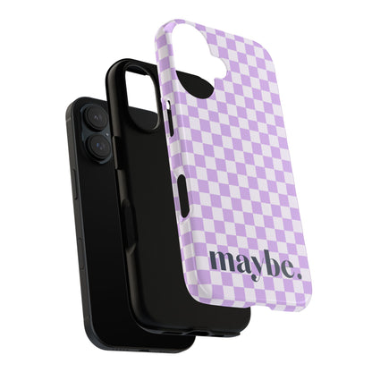 Purple Squares iPhone Case