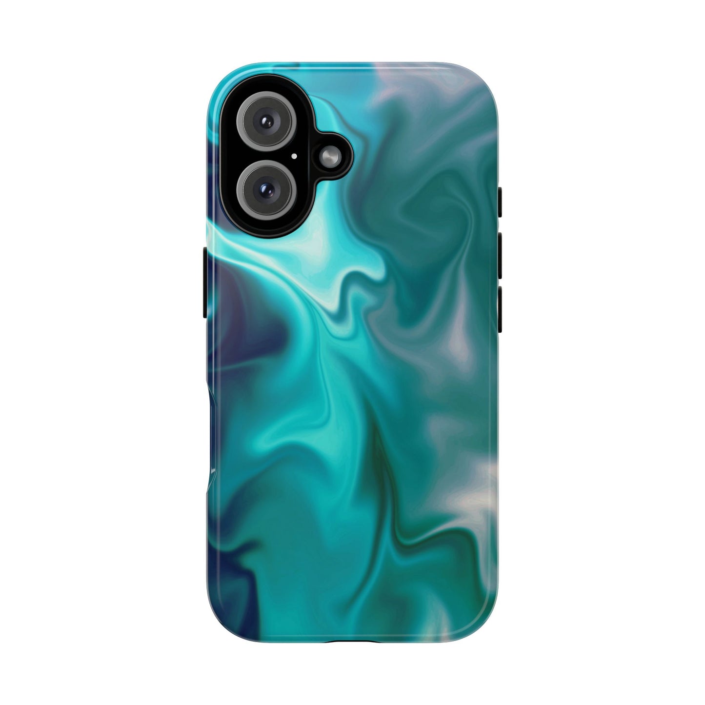 Turquoise Fluid iPhone Case