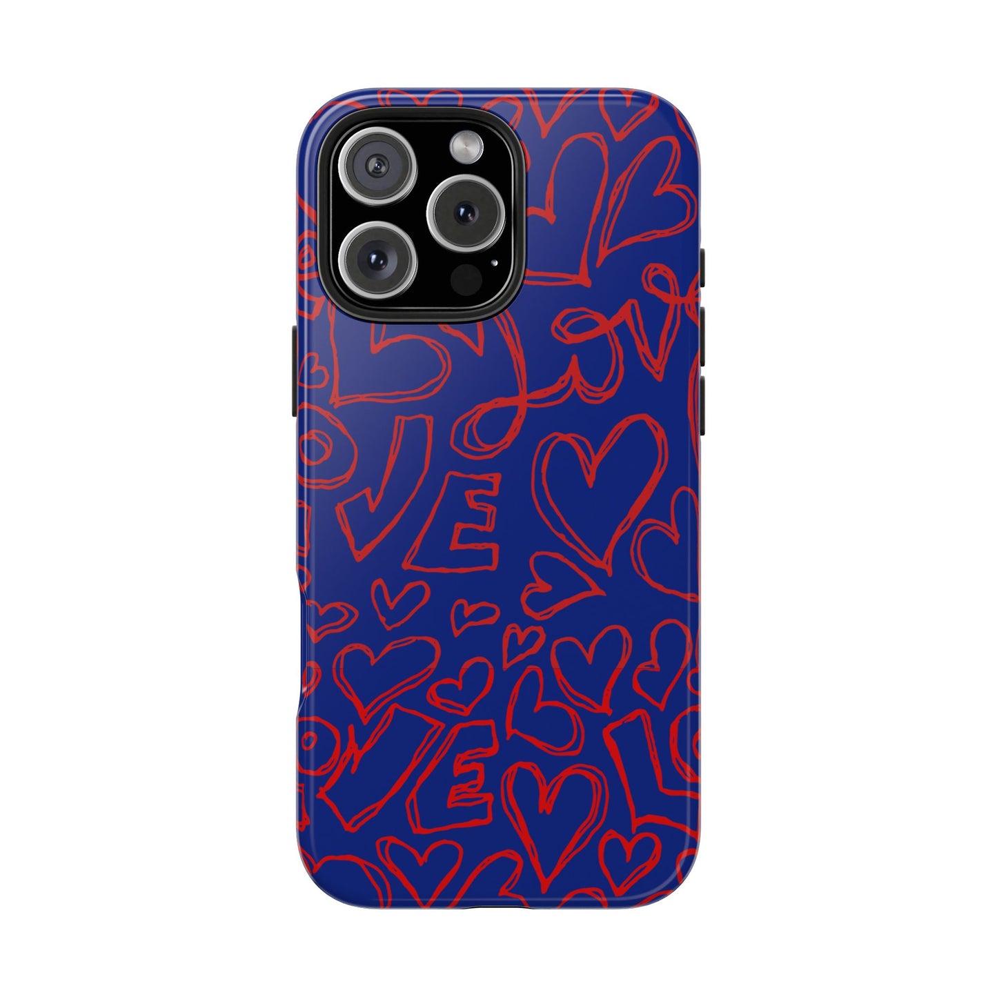 Love Love Blue iPhone Case