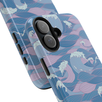 Waves Blue iPhone Case