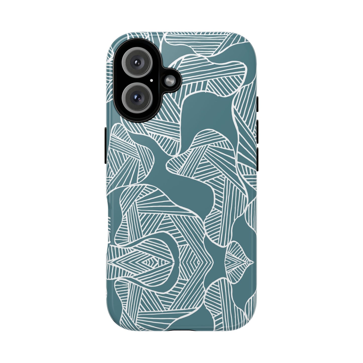 Abstract Leaves Green iPhone Case