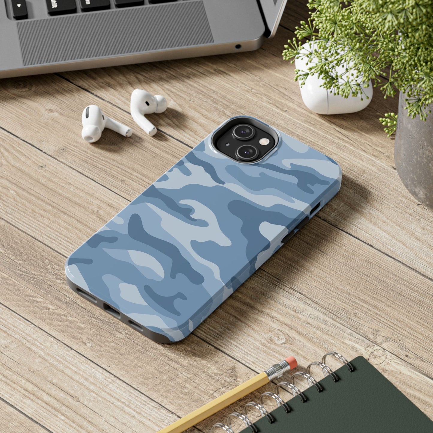 Blue Camo iPhone Case