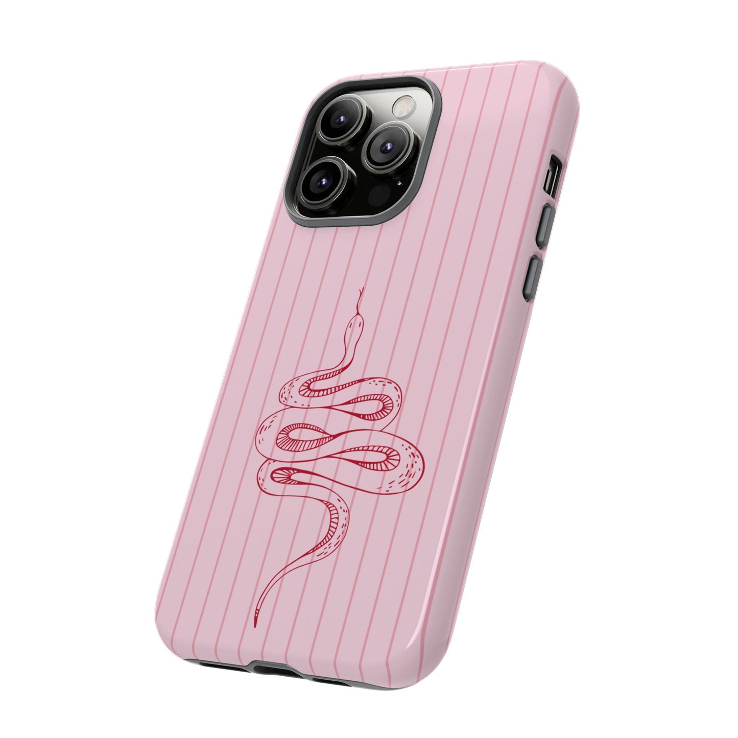 Red Snake Pink iPhone Case