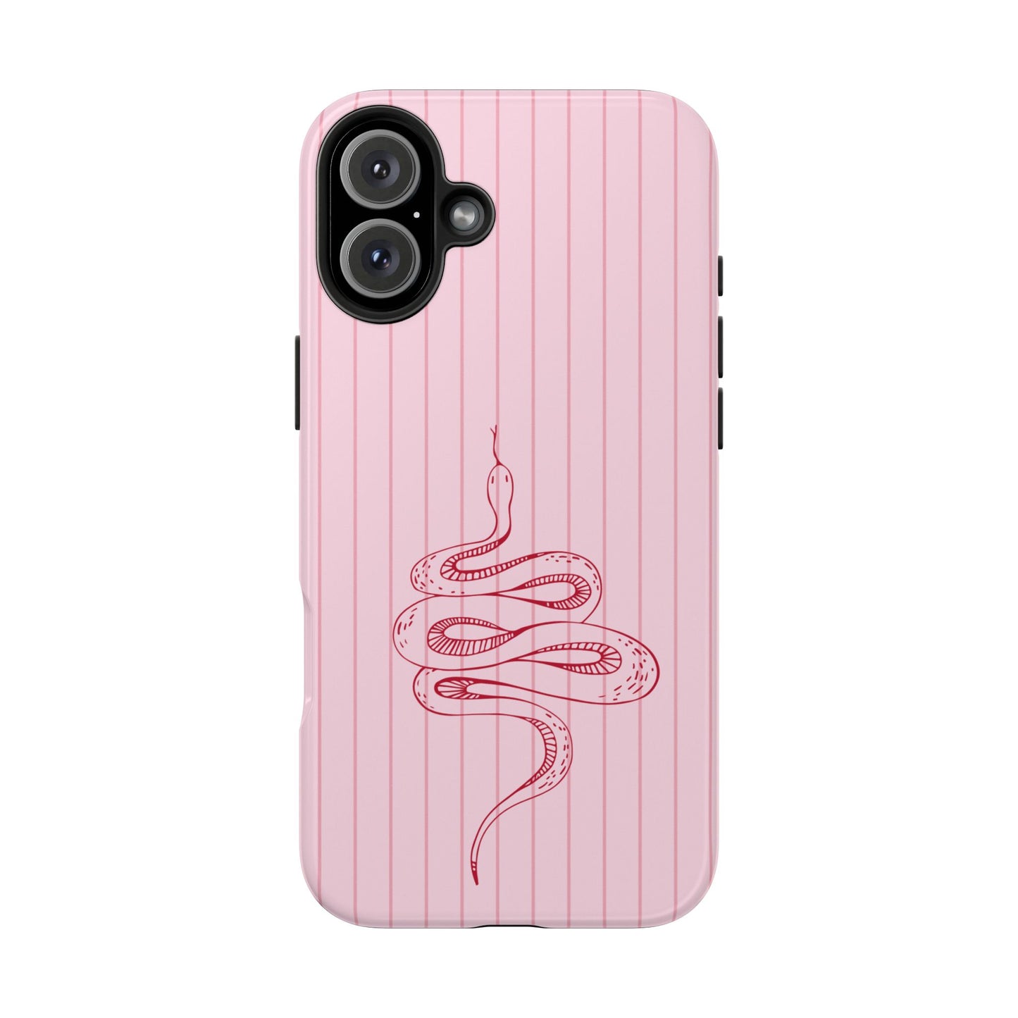 Red Snake Pink iPhone Case